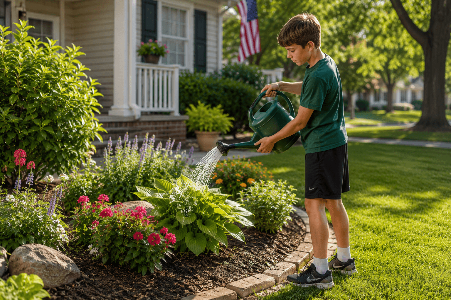 Plant Watering lawn care service